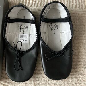 Kids Black Ballet Slippers